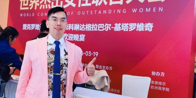 台灣之光躍上國際舞台 陳沅昌於世界杰出女性聯合大會與克羅地亞前總統交流