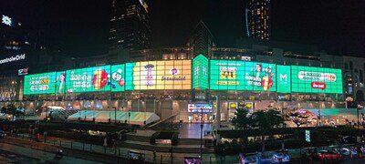 2400平方米：亞洲最大室內透明屏閃耀泰國中央世界商業中心