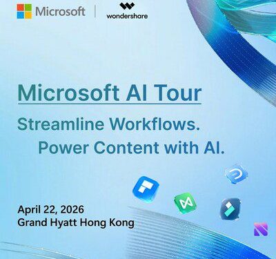 萬興科技將攜Wondershare PDFelement等亮相Microsoft AI Tour香港站 展示企業級AI工作流解決方案