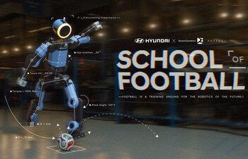 Hyundai Motor 推出由 Boston Dynamics Atlas 擔綱演出的「School of Football」宣傳活動，迎接 FIFA World Cup 2026™