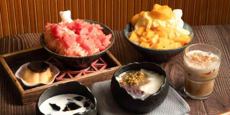 高雄仁武雪花冰結合愛文芒果玫瑰與愛心西瓜 古早味豆花、剉冰與咖啡都在這