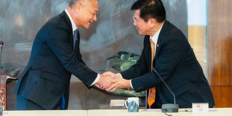 外交部長林佳龍接見日本維新會・中華民國（台灣）友好研討會台灣訪問團