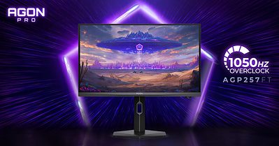 AGON 推出超頻 1050Hz 電競螢幕,締造毫秒級極致流暢