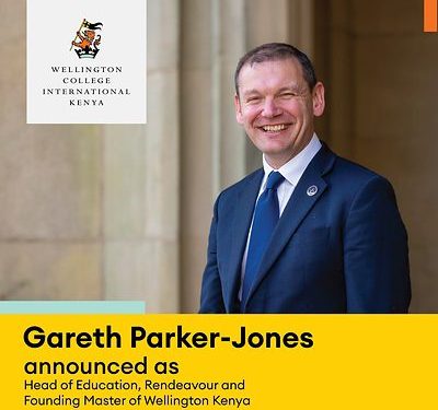 Gareth Parker-Jones 獲任命為 Rendeavour 教育主管暨 Wellington College International Kenya 創校校長