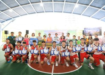 明華國中北高雄青少年籃球基地落成 陳其邁：提供北高民眾優良運動場所