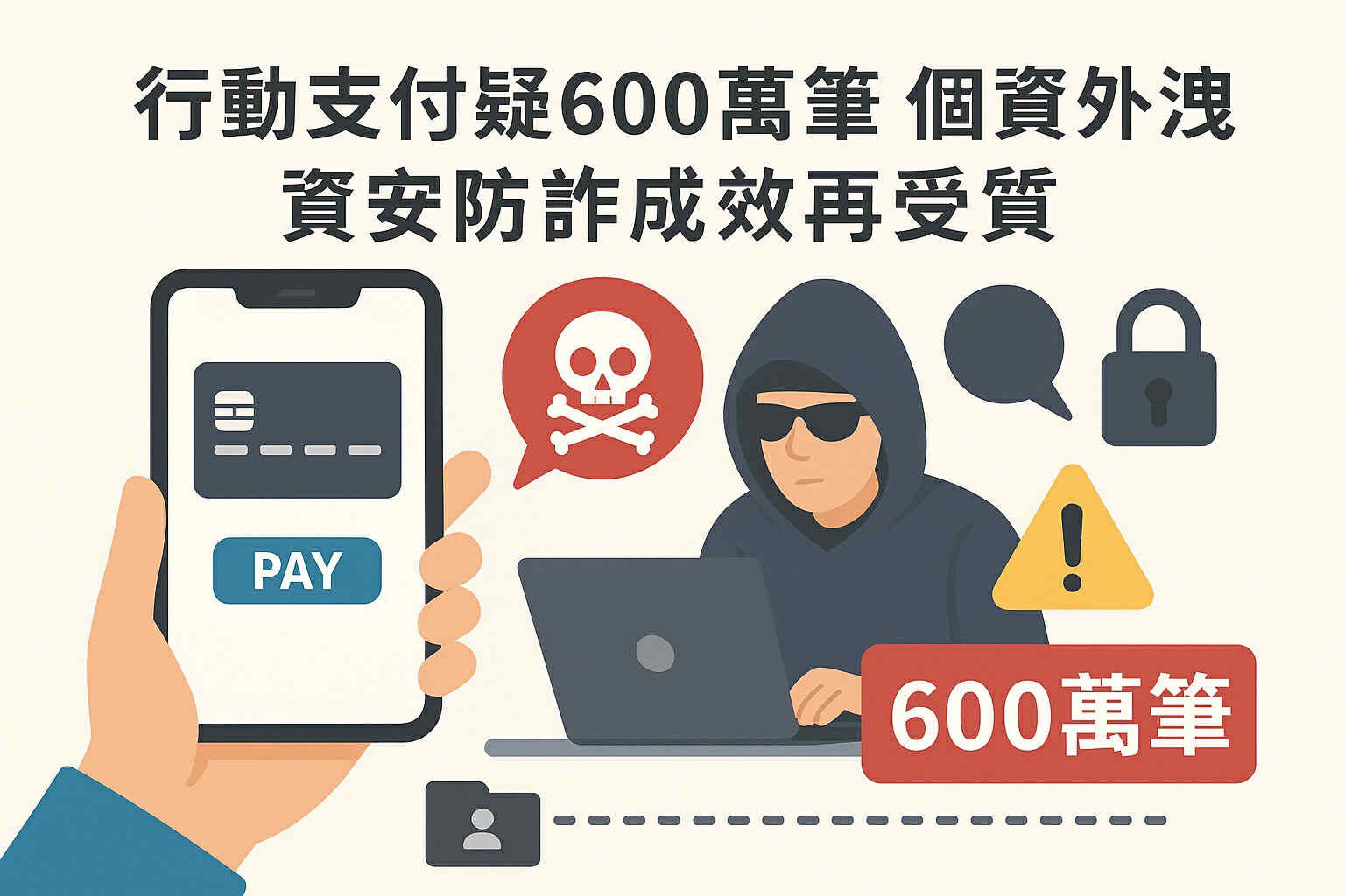 行動支付疑600萬筆個資外洩　資安防詐成效再受質疑