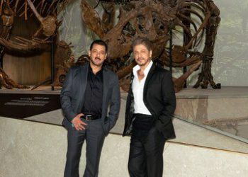 寶萊塢巨星 Shah Rukh Khan 及 Salman Khan 現身阿布扎比自然史博物館 VIP 開幕禮