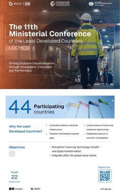 沙地阿拉伯將於 11 月主辦第十一屆最不發達國家部長級會議 (LDCMC11)