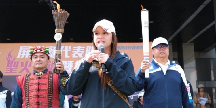 高市運發局長侯尊堯宣示聖火傳遞起跑 為期9天聖火環台傳遞