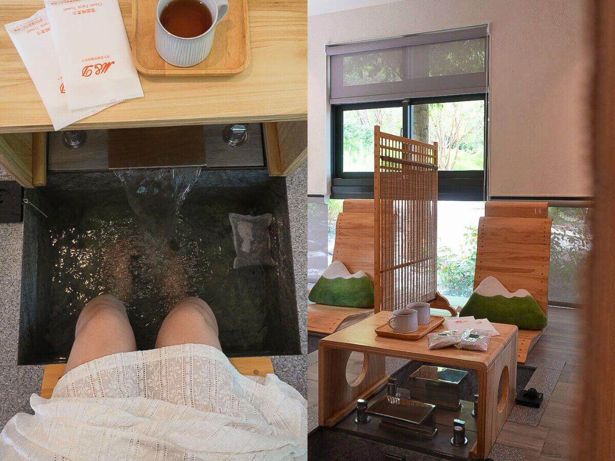 南投景點｜南投最新打卡景點！春秋山林美到像仙境～足浴＋珍奶＋山景一次滿足！