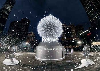 信義區下雪了 Relove《呼吸樹》打造夢幻泡泡雨 台北最浪漫聖誕打卡點
