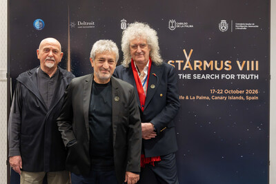 Starmus cofounders - Peter Gabriel, Garik Israelian, Sir Brian May