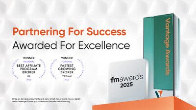 Vantage斬獲Finance Magnates Awards 2025越南和英國雙料大獎