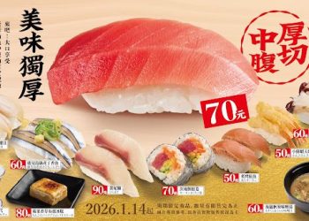 從鹿兒島到北海道的壽司饗宴 台灣壽司郎「美味獨厚」1月14日登場