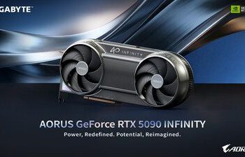 技嘉於 CES 2026 發表精巧設計 AORUS GeForce RTX™ 5090 INFINITY 顯示卡 以創新散熱技術釋放極致效能