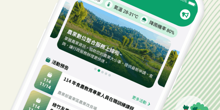 農業數位整合服務上線!農業資訊輕鬆查詢!