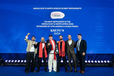 埃及 KHUFU’S 在 MIDDLE EAST & NORTH AFRICA’S 50 BEST RESTAURANTS 2026 中獲選為 NO.1 餐廳