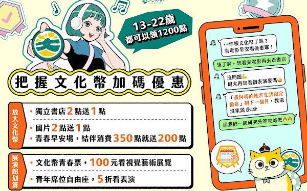 開學轉換心情首選 文化幣闖關集章 一起升級為「傳說」