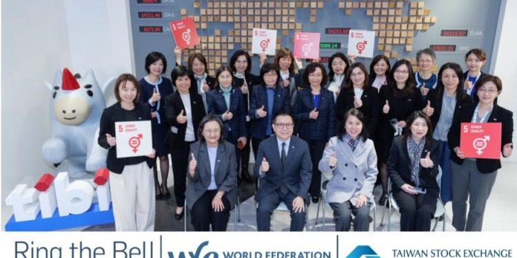 攜手國際推動性別平權 證交所響應「性別平等敲鐘」活動