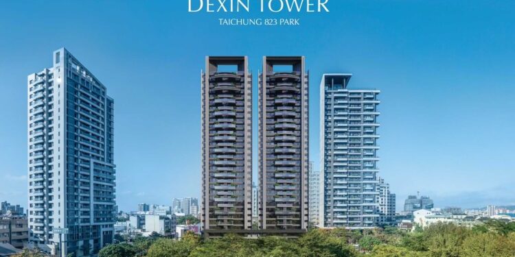 北台中十一期核心「823公園」第一排 德鑫建設打造雙塔純住宅地標