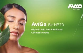 Avid Organics 將於巴黎 in-cosmetics® Global 展會上推出全球首款商業規模生產的生物基乙醇酸 AviGa™ Bio HP70