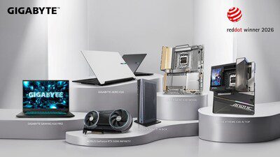 技嘉AI 產品陣容榮獲紅點設計獎肯定