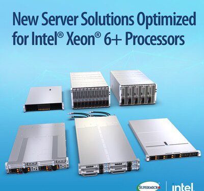 Supermicro 推出搭載 Intel Xeon 6+ 處理器的新一代伺服器方案 助大型雲端及數據中心降低總擁有成本，加快服務上線速度