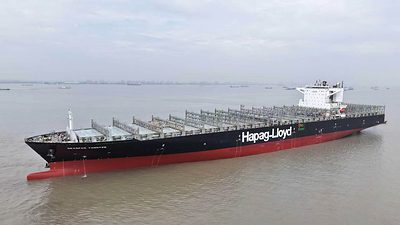 SAVER CleanBlue 計劃：Seaspan 與 Hapag-Lloyd 完成首個甲醇燃料改裝工程