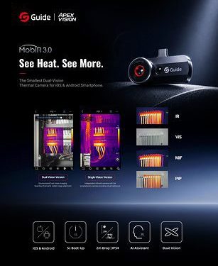 高德智感發佈 MobIR 3.0手機紅外熱像儀，讓智能手機變身專業級紅外熱成像儀