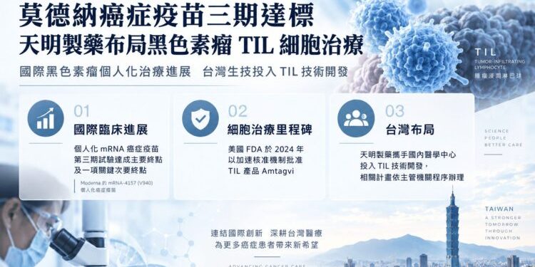 莫德納癌症疫苗三期達標 天明製藥布局黑色素瘤TIL細胞治療