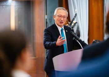 外交部政務次長吳志中主持「歐洲重要價值夥伴計畫」歐洲官員團歡迎酒會