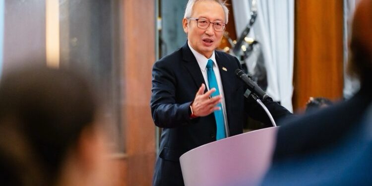 外交部政務次長吳志中主持「歐洲重要價值夥伴計畫」歐洲官員團歡迎酒會