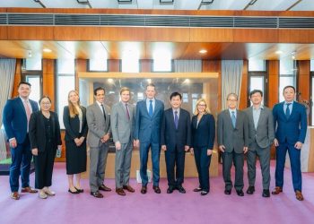 外交部長林佳龍設宴歡迎美國智庫「布魯金斯研究院」學者專家訪問團訪台