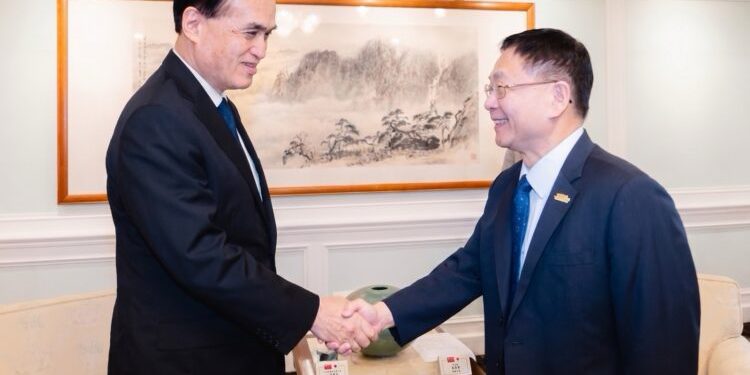 外交部常務次長葛葆萱接見日本前農林水產大臣小里泰弘眾議員一行